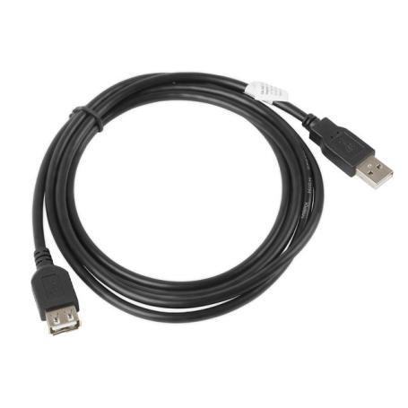 CABLE ALARGADOR LANBERG USB 2.0 MACHO HEMBRA 1.8M NEGRO - Imagen 1