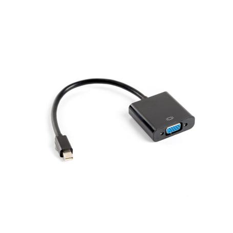 ADAPTADOR LANBERG MINIDISPLAYPORT MACHO/VGA HEMBRA 20CM NEGRO - Imagen 1