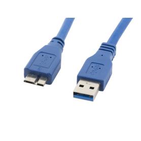 CABLE USB LANBERG 3.0 MACHO/MICRO USB MACHO 0.5M AZUL - Imagen 1