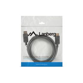 CABLE DISPLAYPORT LANBERG MACHO MACHO 4K 3M NEGRO - Imagen 1