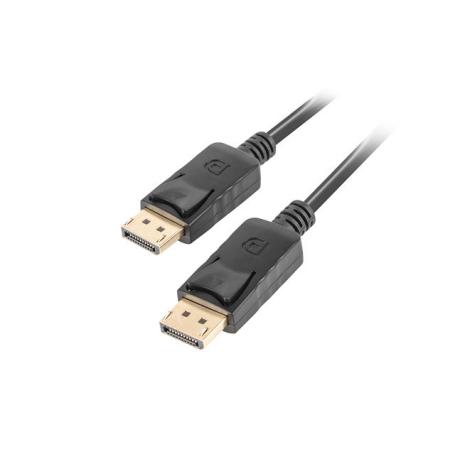 CABLE DISPLAYPORT LANBERG MACHO MACHO 4K NEGRO 1.8M - Imagen 1