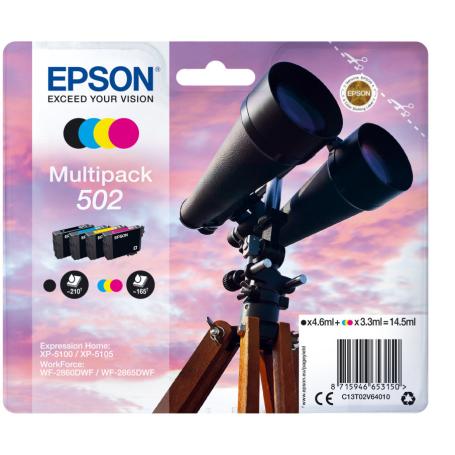 TINTA EPSON 502 PACK DE 4 - Imagen 1