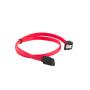 CABLE SATA III LANBERG 6GB/S HEMBRA HEMBRA ANGULO CLIP METAL 0.5M - Imagen 1