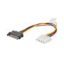 CABLE ALIMENTACION LANBERG MOLEX HEMBRA/SATA MACHO 15CM - Imagen 1