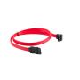 CABLE SATA III LANBERG 6GB/S HEMBRA HEMBRA ANGULO 0.5M ROJO - Imagen 1