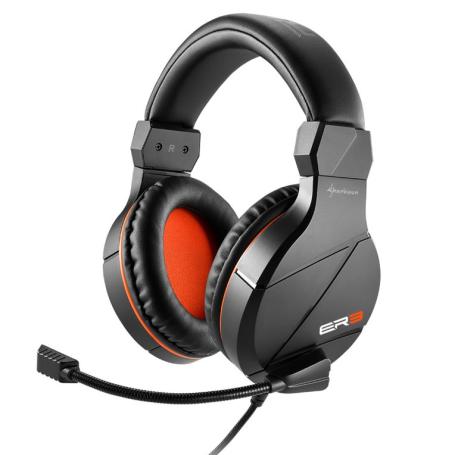 AURICULARES GAMING SHARKOON RUSH ER3 NEGRO MICROFONO ALAMBRICO - Imagen 1