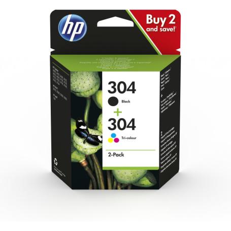 TINTA HP 304 PACK AHORRO NEGRO TRICOLOR - Imagen 1