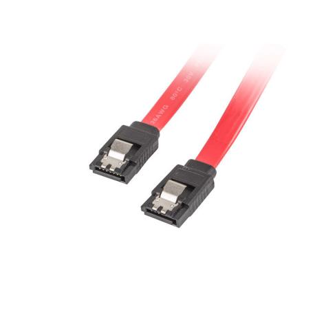 CABLE SATA III LANBERG 6GB/S HEMBRA HEMBRA CLIP METAL 0.5M - Imagen 1