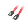 CABLE SATA III LANBERG 6GB/S HEMBRA HEMBRA CLIP METAL 0.5M - Imagen 1