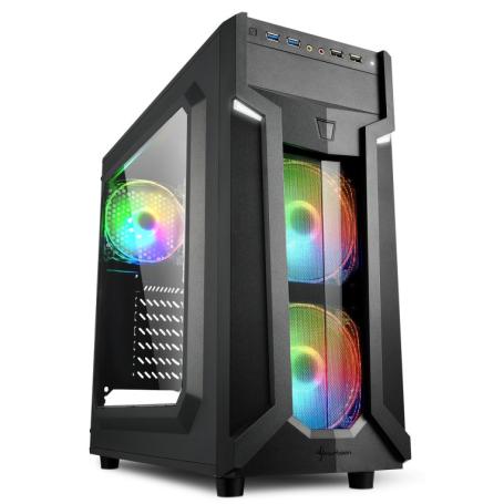 CAJA ATX SHARKOON VG6-W RGB 2XUSB3.0 SIN FUENTE - Imagen 1