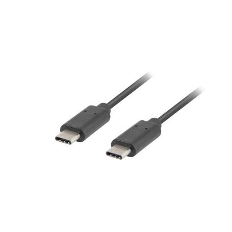 CABLE 2.0 LANBERG USB C MACHO/USB C MACHO 1M NEGRO - Imagen 1