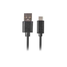 CABLE USB LANBERG 2.0 MACHO/USB C MACHO QUICK CHARGE 3.0 0.5M NEGRO - Imagen 1