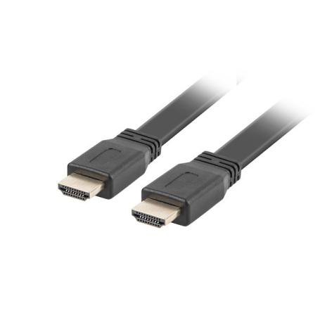 CABLE HDMI LANBERG MACHO/MACHO V2.0 4K PLANO 1.8M NEGRO - Imagen 1