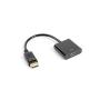 ADAPTADOR LANBERG DISPLAYPORT MACHO/HDMI HEMBRA 10CM - Imagen 1