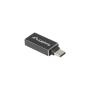 ADAPTADOR USB LANBERG USB-C M 3.1 A USB-A H OTG NEGRO - Imagen 1