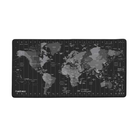 ALFOMBRILLA NATEC TIME ZONE MAP MAXI 800X400 MM RATON - Imagen 1