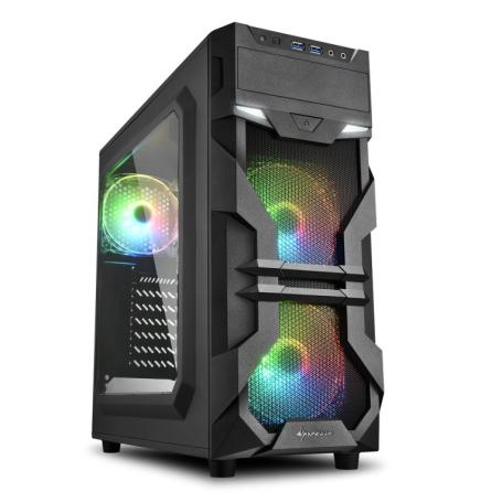 CAJA SHARKOON VG7-W ATX 2XUSB3.0 2XUSB2.0 SIN FUENTE RGB - Imagen 1