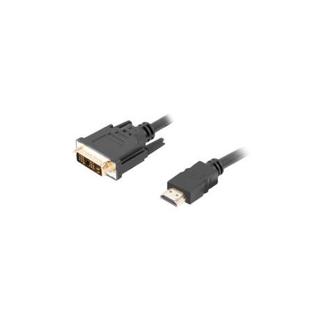 CABLE HDMI LANBERG MACHO/DVI-D 18+1 MACHO SINGLE LINK 1.8M NEGRO - Imagen 1