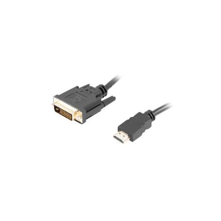 CABLE HDMI LANBERG MACHO DVI MACHO 24+1 1,8M DUAL LINK GOLD 4K - Imagen 1