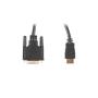 CABLE HDMI LANBERG MACHO/DVI-D 24+1 MACHO 4K DUAL LINK 3M NEGRO - Imagen 1