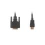 CABLE HDMI LANBERG MACHO/DVI-D 18+1 MACHO SINGLE LINK 0.5M NEGRO - Imagen 1