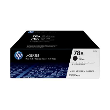 TONER HP 78A PACK AHORRO NEGRO X 2 - Imagen 1