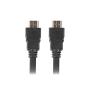 CABLE HDMI LANBERG MACHO/MACHO V1.4 ALTA VELOCIDAD 0.5M NEGRO - Imagen 1