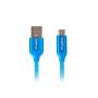 CABLE USB LANBERG 2.0 MACHO/MICRO USB MACHO QUICK CHARGE 3.0 1.8M AZUL - Imagen 1