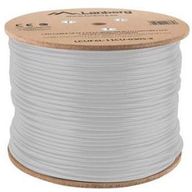 BOBINA CAT.6A LANBERG FTP RJ45 SOLIDO COBRE LSZH CPR FLUKE TESTE AWG24 305M GRIS - Imagen 1