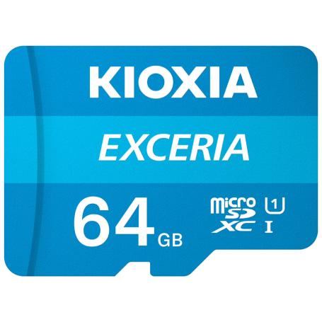 MICRO SD KIOXIA 64GB EXCERIA UHS-I C10 R100 CON ADAPTADOR - Imagen 1