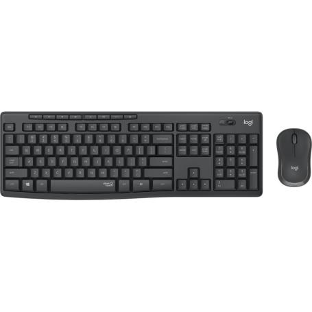 COMBO TECLADO RATON LOGITECH MK295 RF INALAMBRICO NEGRO - Imagen 1