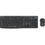 COMBO TECLADO RATON LOGITECH MK295 RF INALAMBRICO NEGRO - Imagen 1