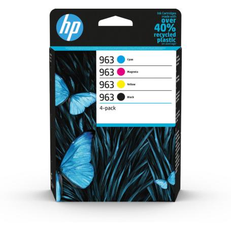 TINTA HP 963 PACK AHORRO NEGRO CIAN MAGENTA AMARILLO - Imagen 1