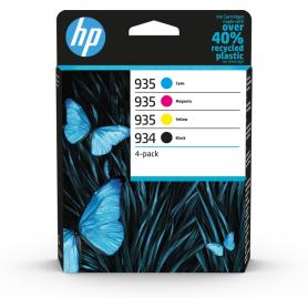 TINTA HP PACK 934 NEGRO Y 935 CIAN MAGENTA AMARILLO - Imagen 1