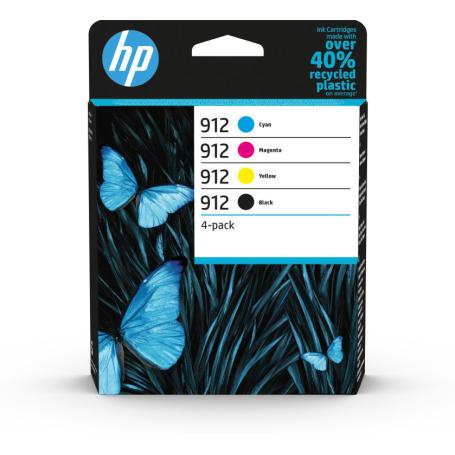 TINTA HP 912 PACK AHORRO NEGRO CIAN MAGENTA AMARILLO - Imagen 1