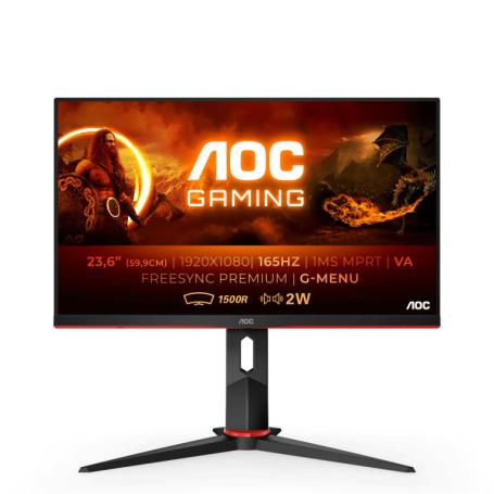 MONITOR AOC C24G2AE 23,6" FHD 165HZ 1MS  250CDM2 2HDMI 2DP CURVO - Imagen 1