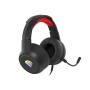 AURICULARES GAMING GENESIS NEON 200 NEGRO ROJO RGB - Imagen 1