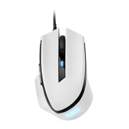 RATON GAMING SHARKOON SHARK FORCE II BLANCO USB - Imagen 1