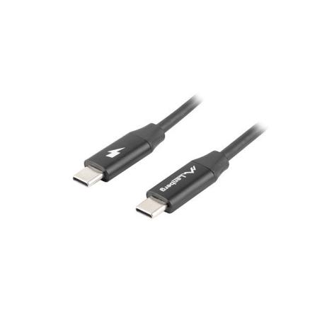 CABLE LANBERG USB C MACHO/MACHO 1M QUICK CHARGE 4.0 NEGRO - Imagen 1