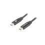 CABLE LANBERG USB C MACHO/MACHO 1M QUICK CHARGE 4.0 NEGRO - Imagen 1