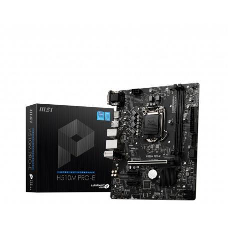 PLACA BASE MSI H510M PRO-E 1200 MATX 2XDDR4 - Imagen 1