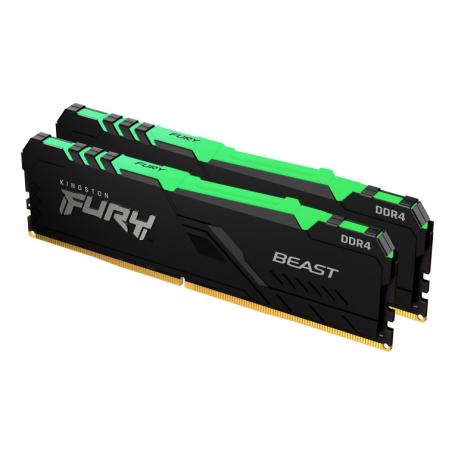 DDR4 KINGSTON 2x8GB 3200 FURY BEAST NEGRO - Imagen 1