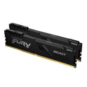 DDR4 KINGSTON 2X8GB 3200  FURY BEAST NEGRO - Imagen 1