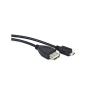 CABLE USB LANBERG MICRO M A USB-A F 2.0 OTG NEGRO 15CM OEM - Imagen 1