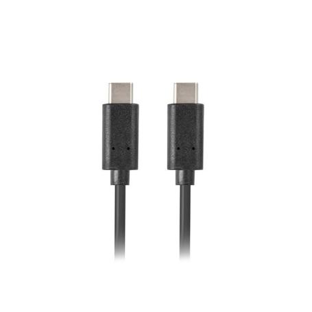 CABLE LANBERG USB C 3.1 GEN 1 MACHO/MACHO 0.5M NEGRO - Imagen 1