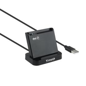 LECTOR DE TARJETAS EXTERNO TOOQ TQR-220B DNIE VISION USB 2.0 NEGRO - Imagen 1