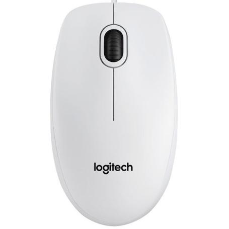 RATON LOGITECH B100 USB BLANCO - Imagen 1