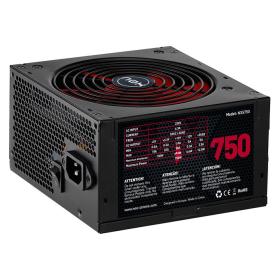 FUENTE ALIMENTACION NOX NX750 750W ATX NEGRO ROJO - Imagen 1