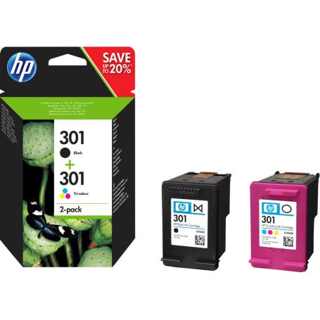 TINTA HP 301 PACK AHORRO NEGRO TRICOLOR - Imagen 1