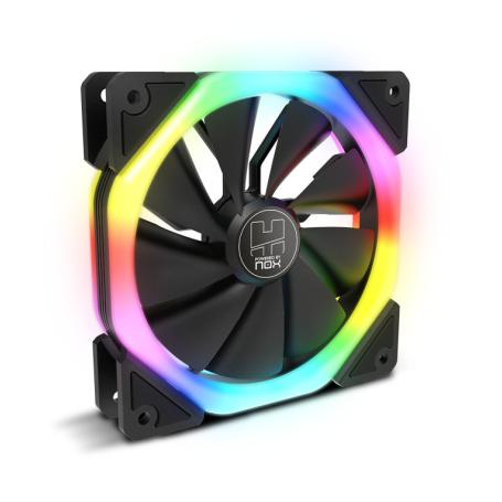 VENTILADOR CAJA NOX HUMMER S-FAN 1200MM DUAL RING ARGB - Imagen 1